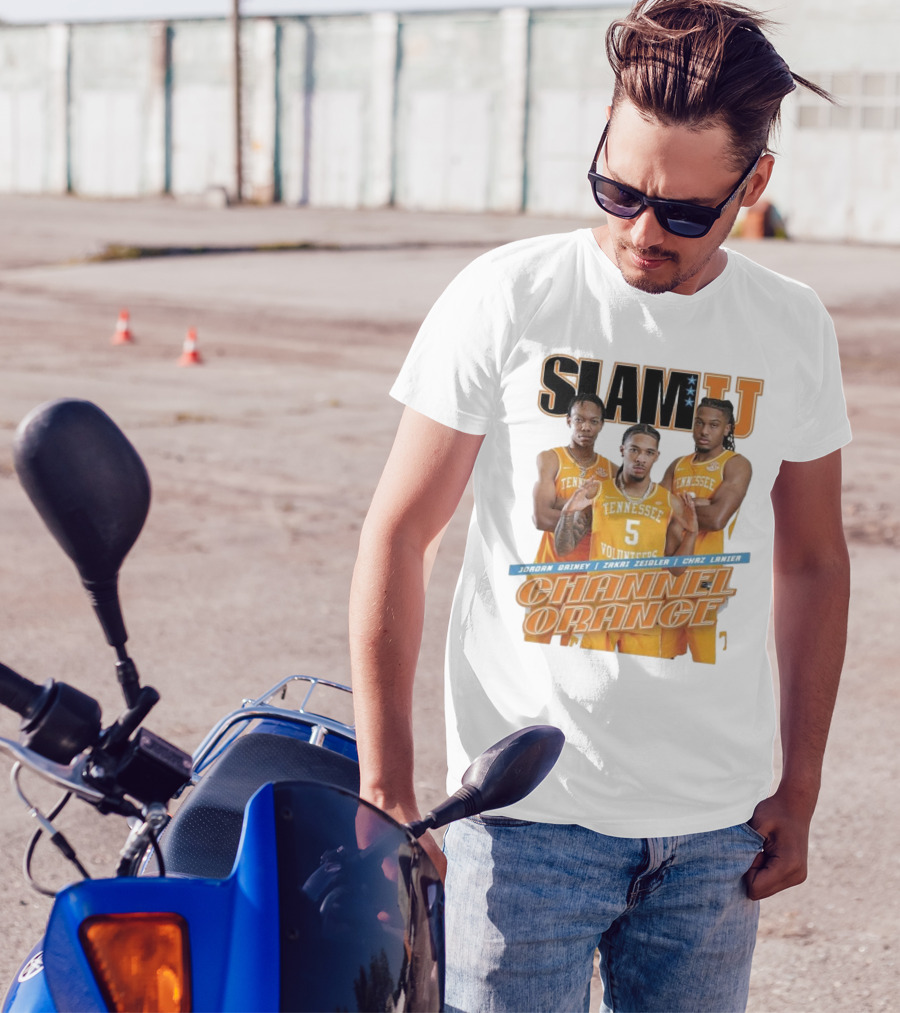 SLAMU Tennessee Volunteers Jordan Gainey Zakai Zeigler Chaz Lanier Channel Orange T-Shirt