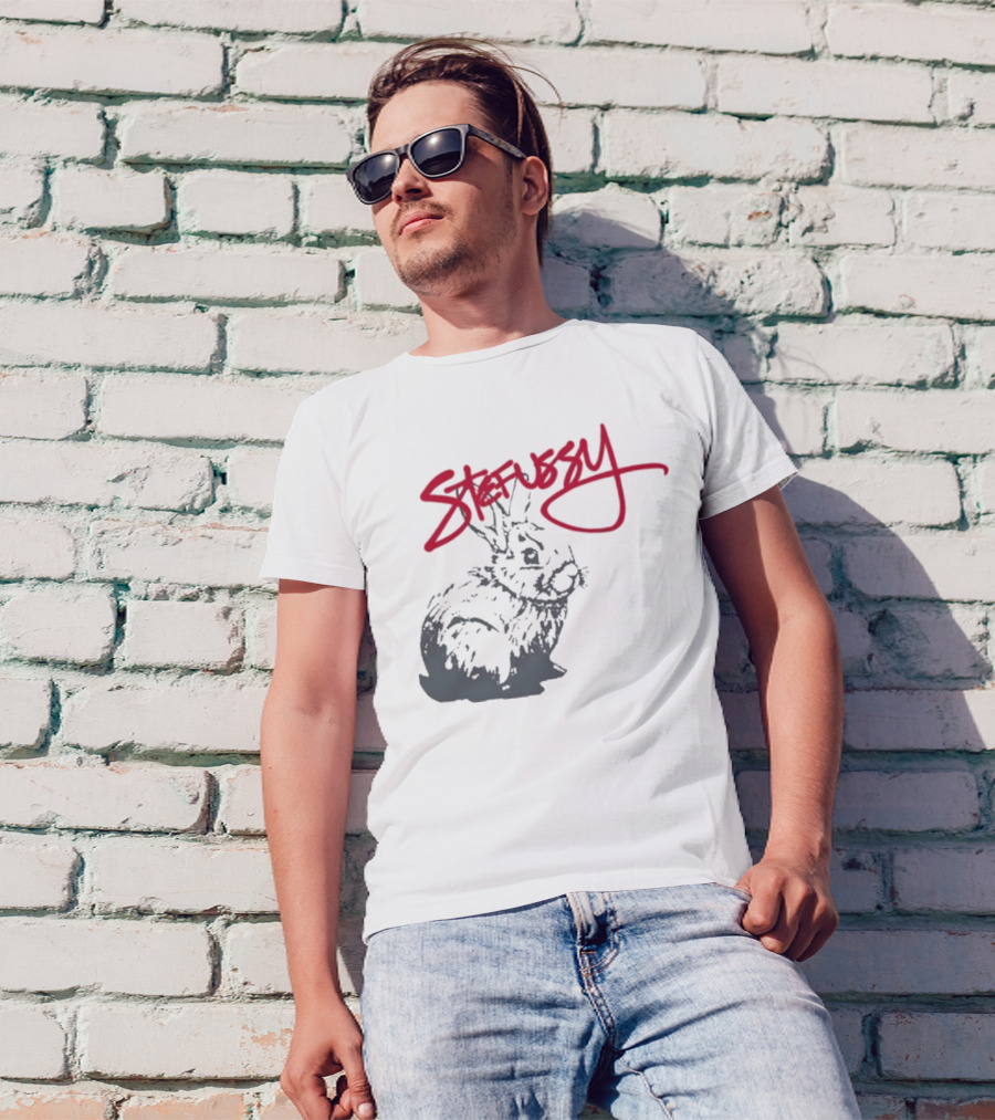 Stefussy Bunny Stussy Graphic T-Shirt