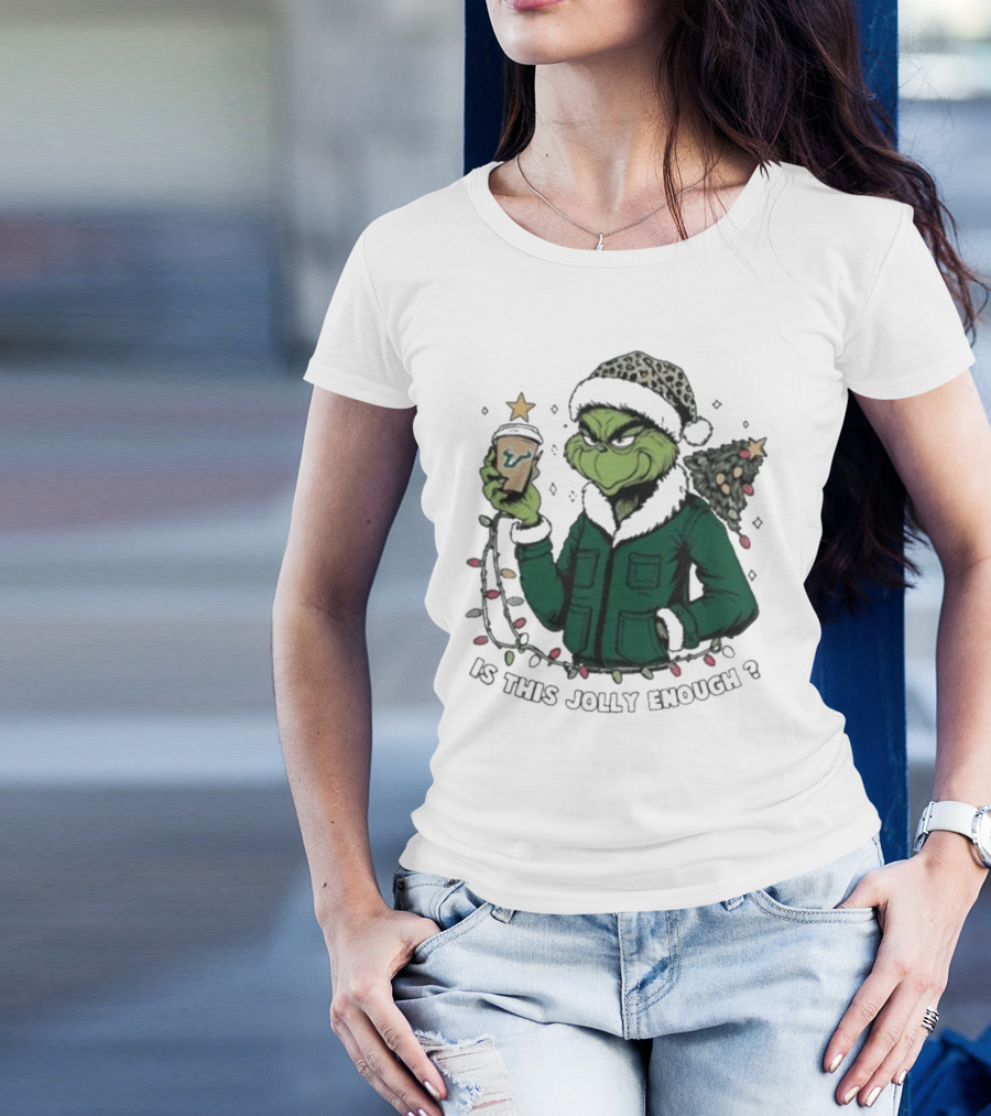South Florida Bulls Santa Grinch Is This Jolly Enough Merry Christmas T-Shirt