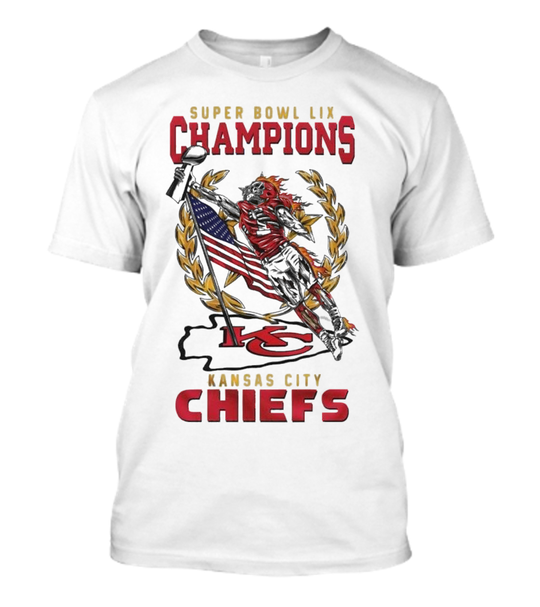 Super Bowl LIX Champions Kansas City Chiefs NFL Mascot Cup T-Shirt
