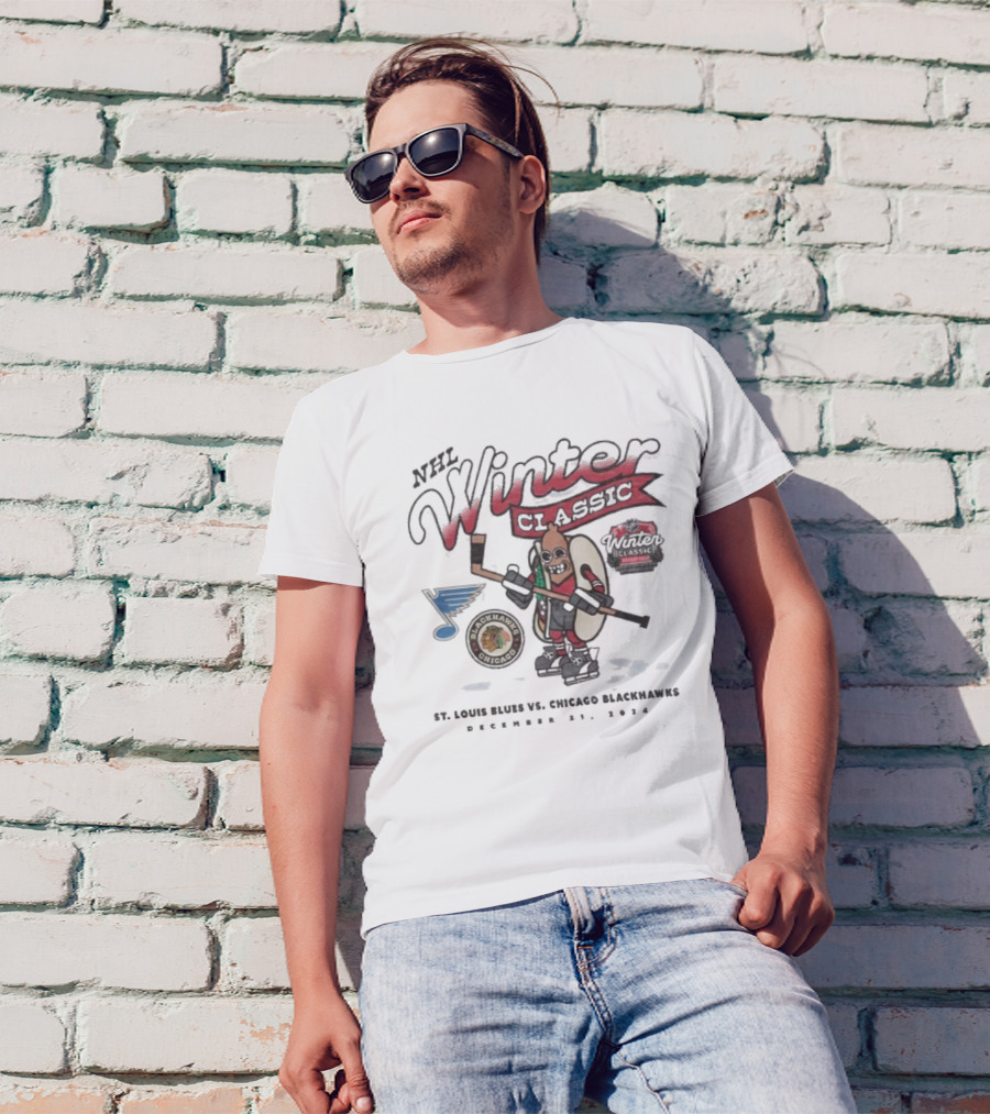 NHL Winter Classic St. Louis Blues Vs Chicago Blackhawks December 31 2024 T-Shirt