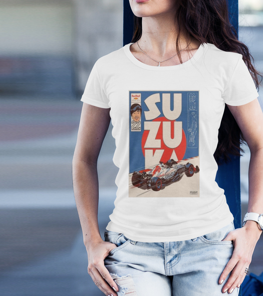 Red Bull Racing Oracle Suzuka 2025 Special Livery Tour With Number 22 T-Shirt