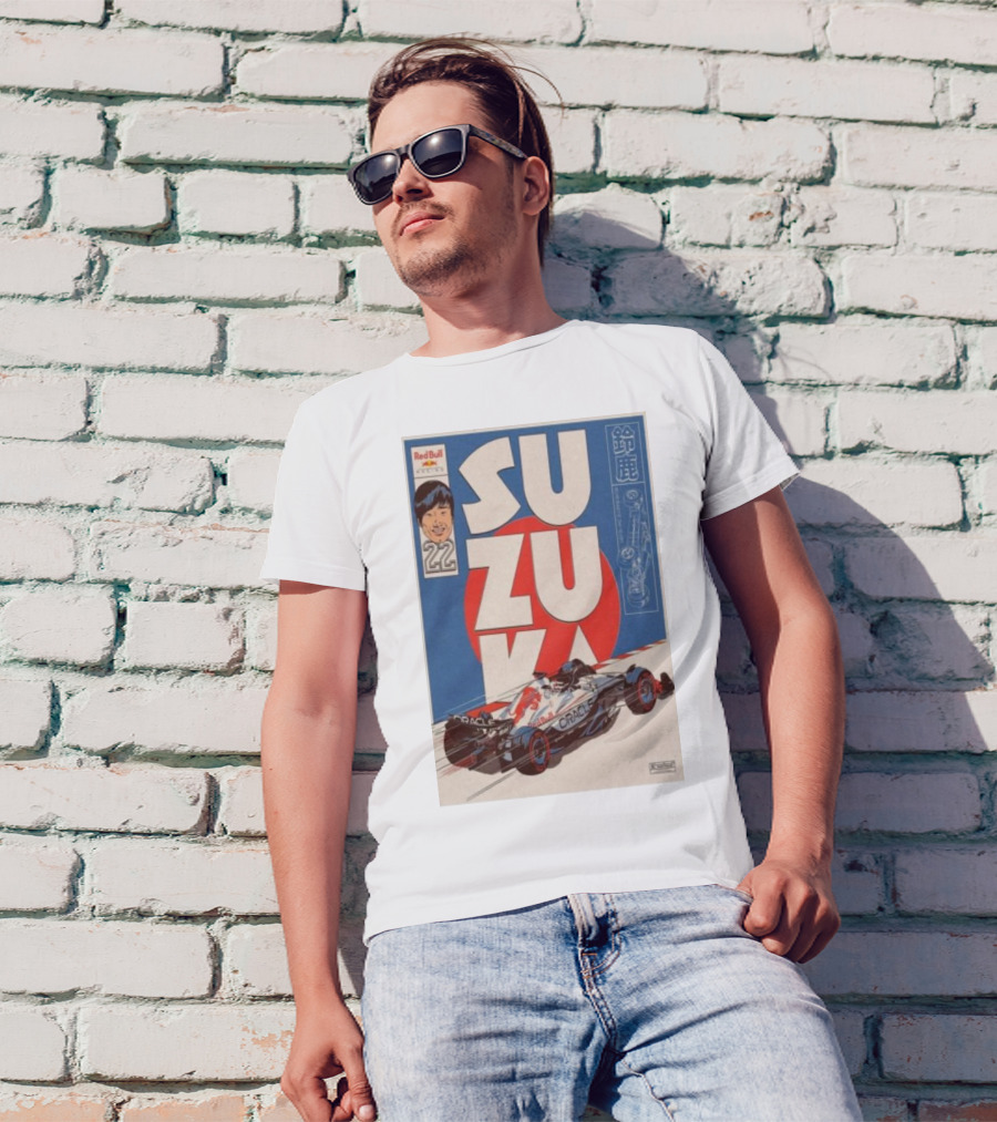 Red Bull Racing Oracle Suzuka 2025 Special Livery Tour With Number 22 T-Shirt