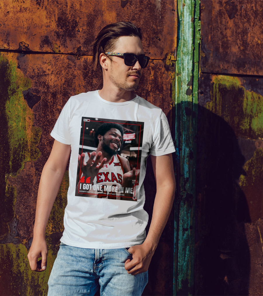 Texas Tech Red Raiders Kerwin Walton I Got One More In Me Basketball 3-Pointer T-Shirt