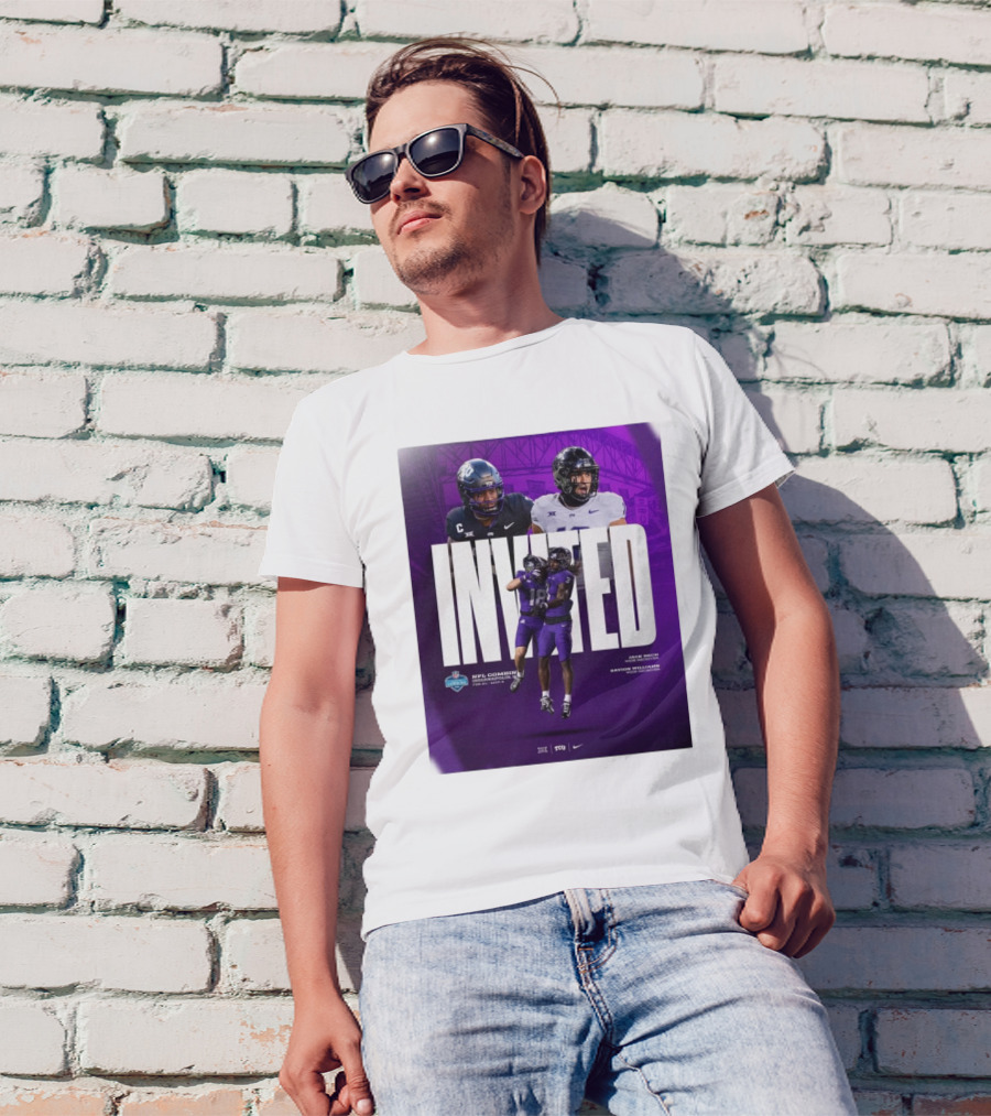 Invited NFL Combine TCU Horned Frogs Jack Bech Savion Williams Wide Receivers Indianapolis 2024 T-Shirt