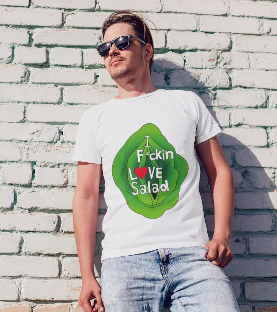 The Beaver Family I F*ckin Love Salad Leaf Heart T-Shirt