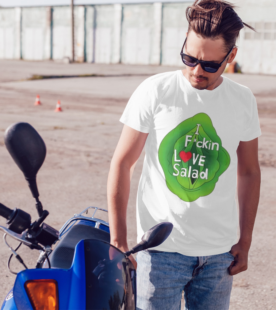 The Beaver Family I F*ckin Love Salad Leaf Heart T-Shirt