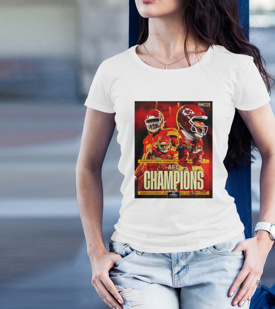 Kansas City Chiefs AFC Champions Fox NFL Kansas City Chiefs Kansas City Chiefs T-Shirt