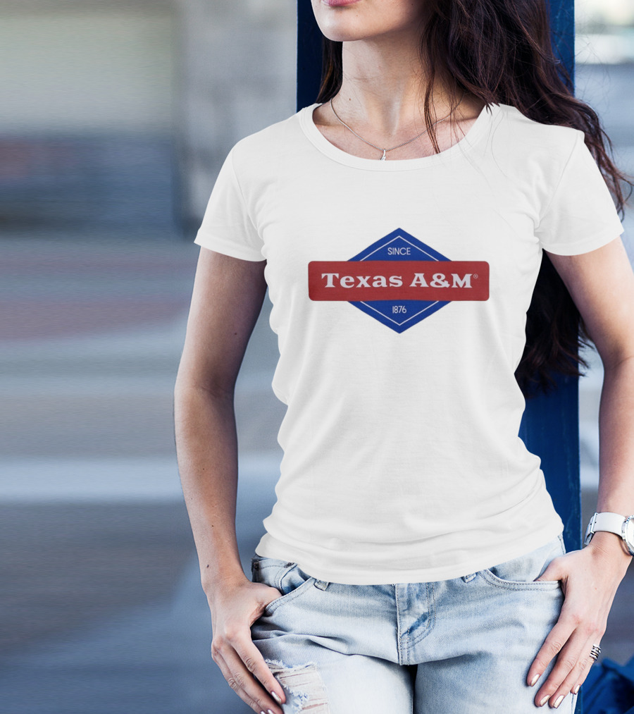 Texas A&M Since 1876 Diamond Logo T-Shirt