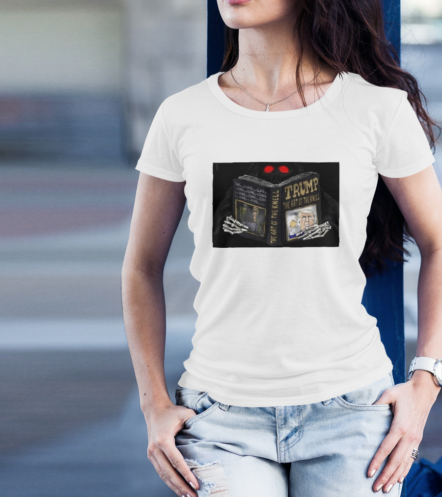 TRUMP The Art Of The Knell Grim Reaper Reading Book T-Shirt