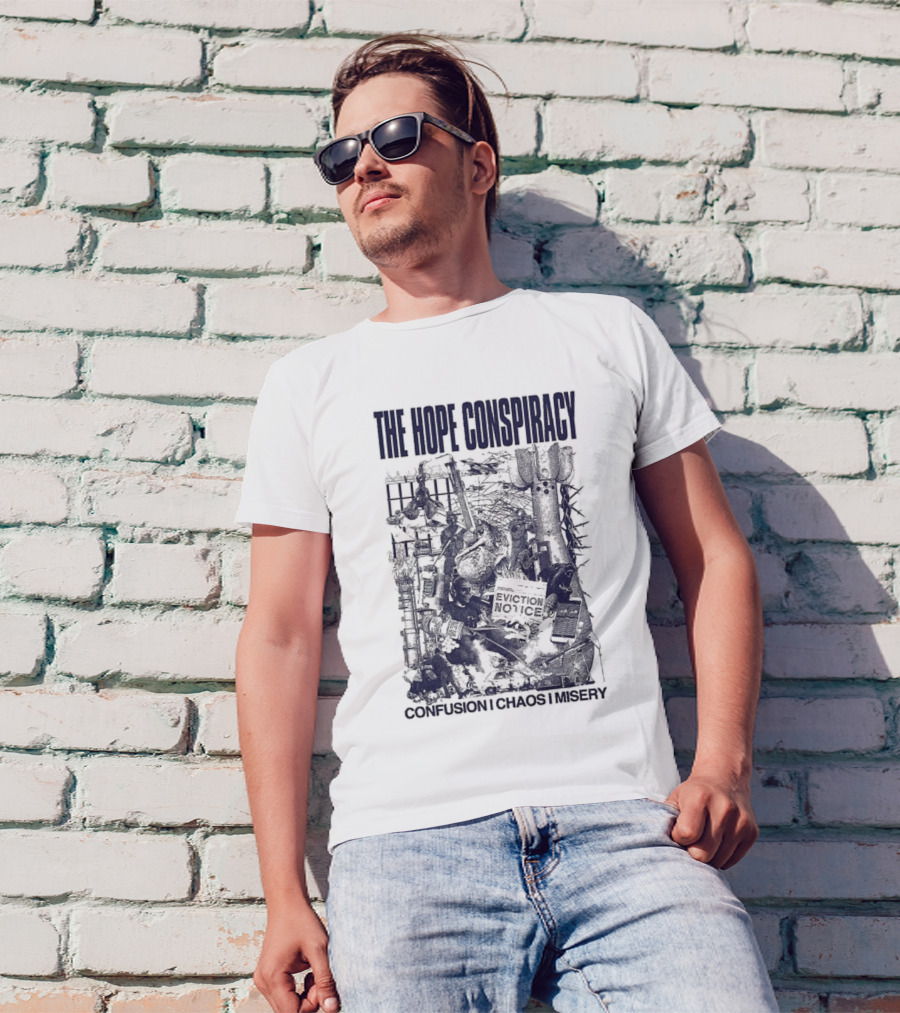 The Hope Conspiracy Branca CCM Natural Vintage-Style Imagery T-Shirt