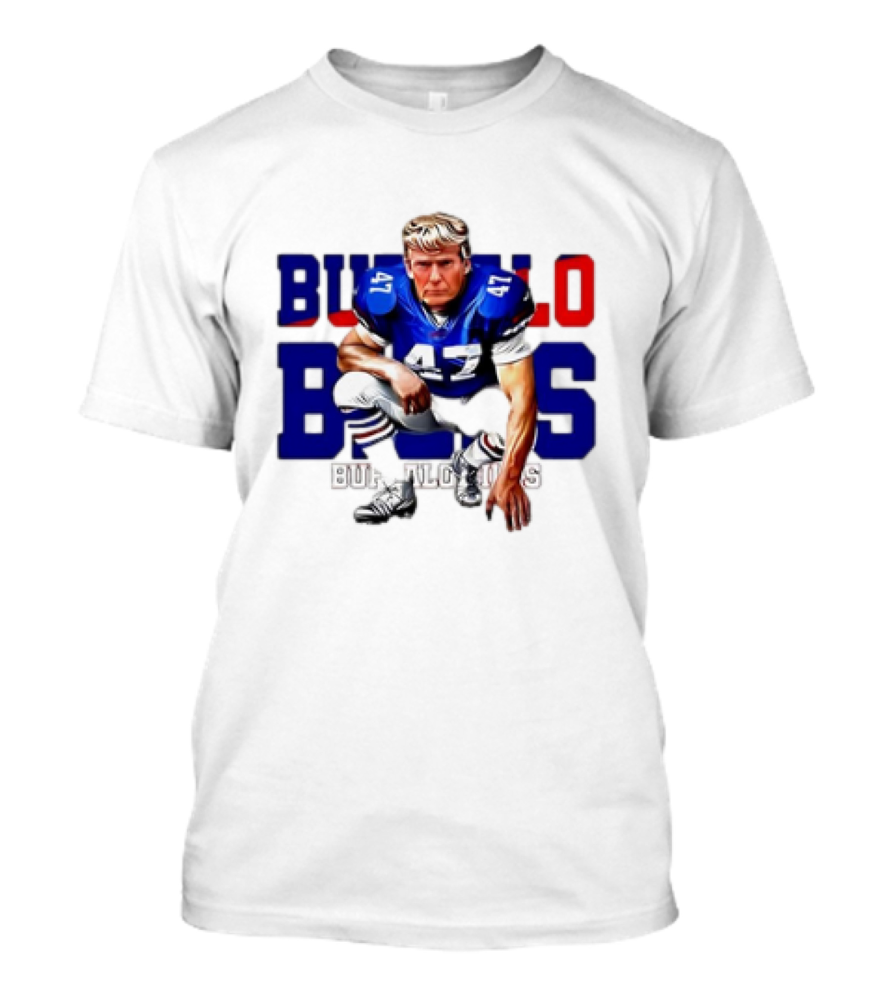 Trump 47 Buffalo Bills Super Bowl LIX 2025 Iconic Football Jersey T-Shirt