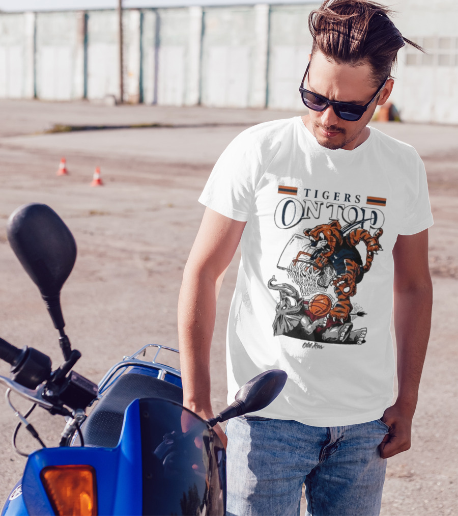 Tigers On Top Auburn Tigers Vs Alabama Crimson Tide Basketball 2025 T-Shirt