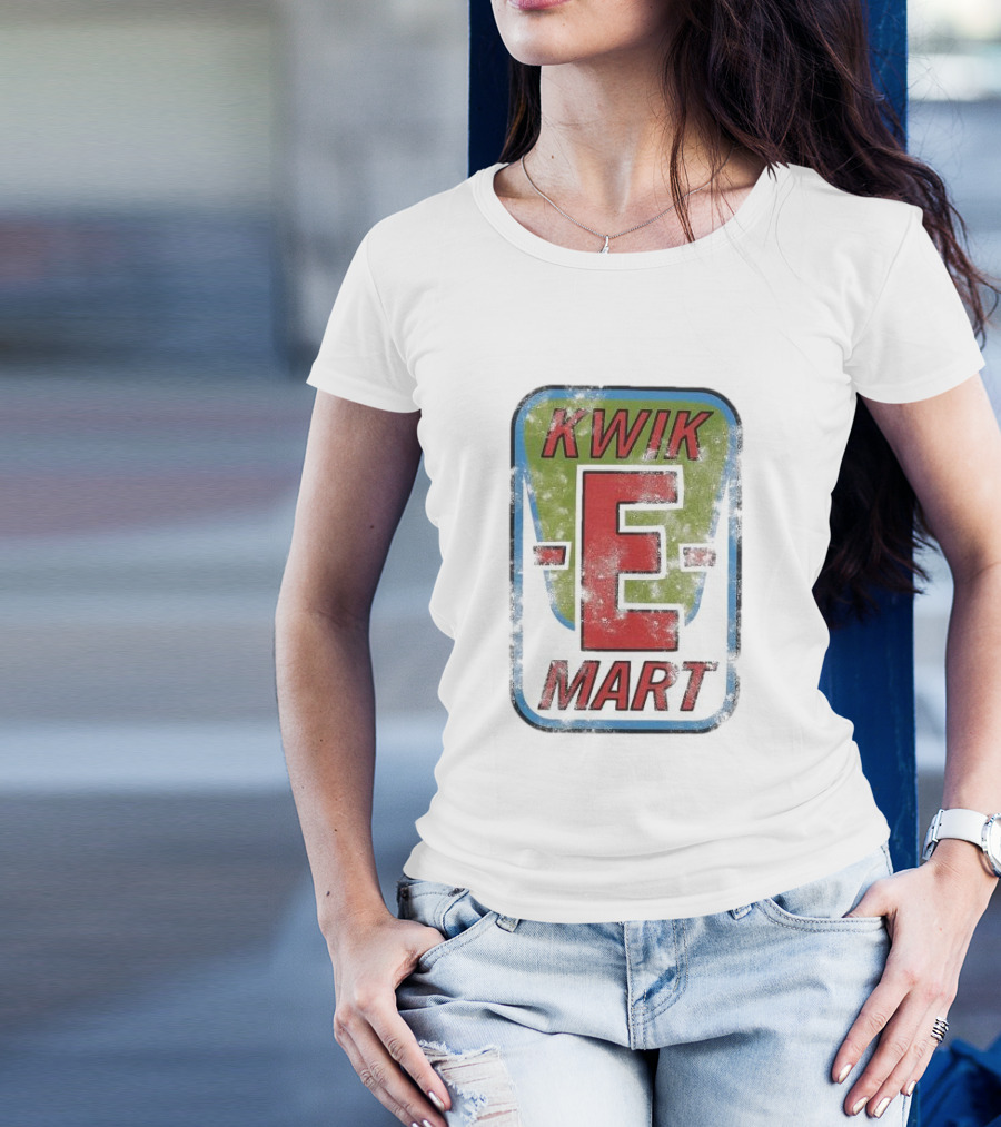 The Simpsons Kwik-E Mart Vintage Distressed Style T-Shirt