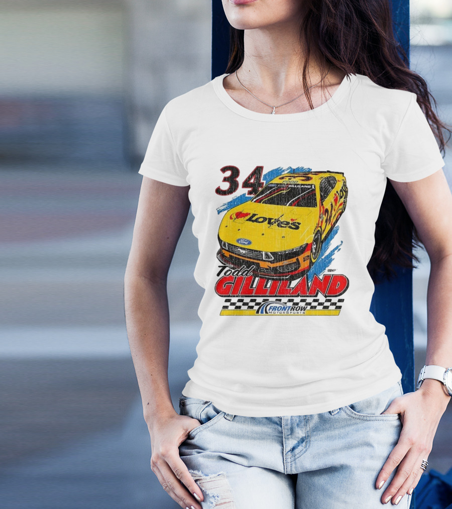 Todd Gilliland 34 Love's Front Row Motorsports Car T-Shirt