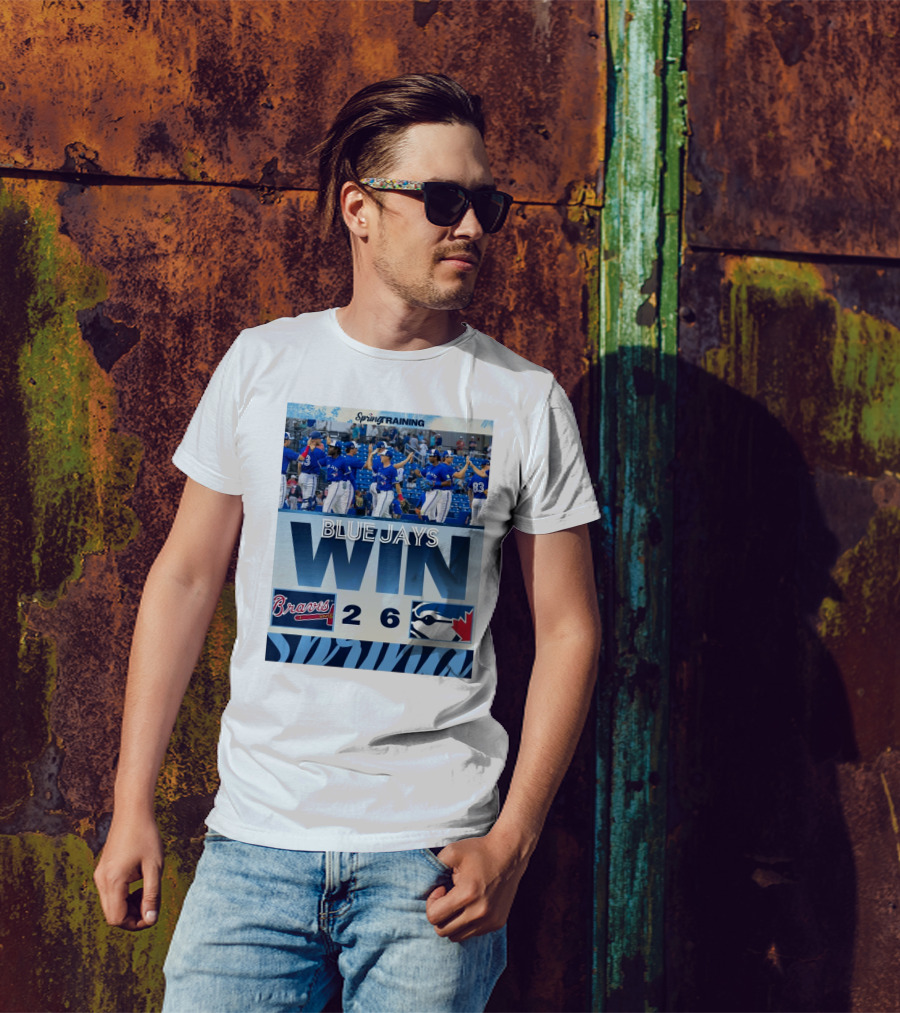 Blue Jays Win Over Braves 6-2 Spring Training T-Shirt