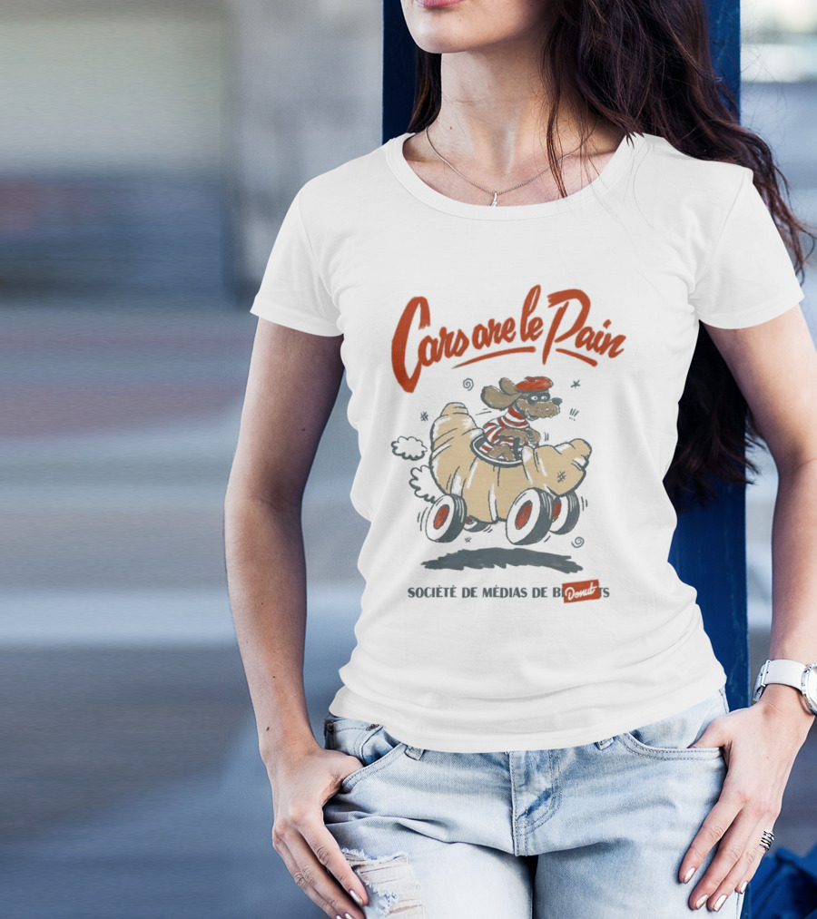 Cars Are Le Pain Société De Médias De Croissants T-Shirt