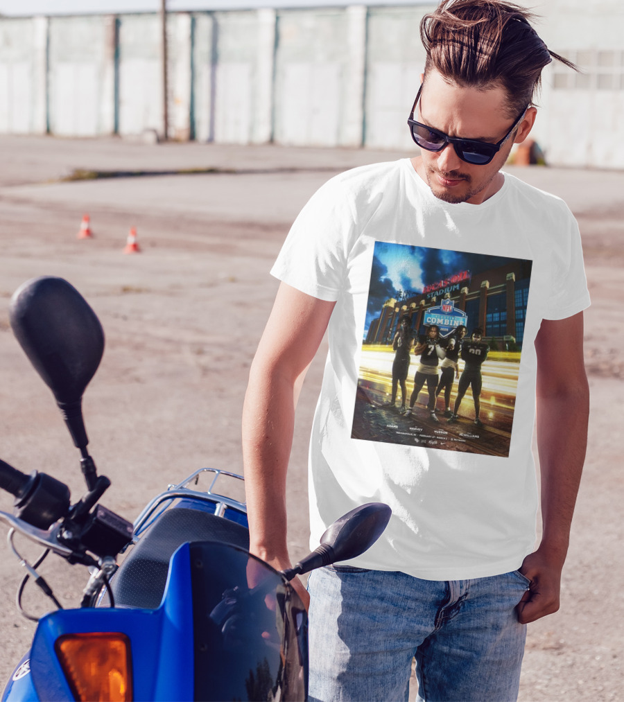 Lucas Oil Stadium NFL Scouting Combine 2025 UCF Adams Harvey Hudson McWilliams Indianapolis T-Shirt