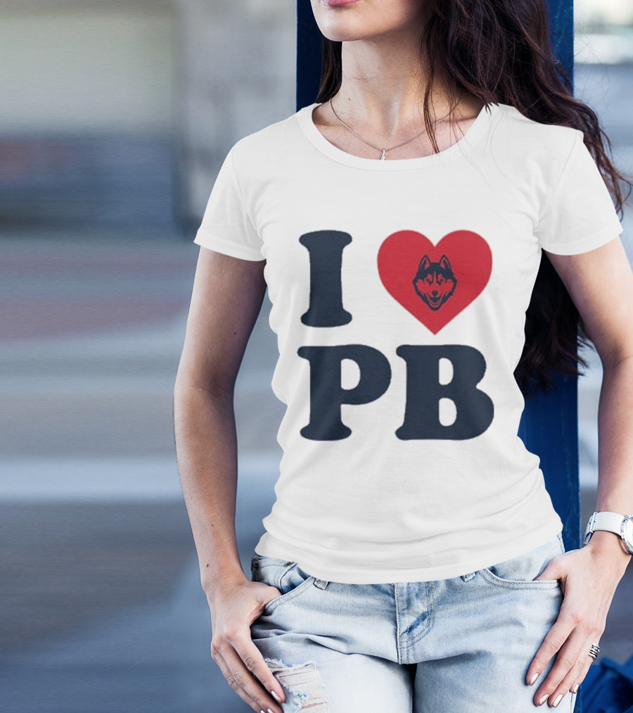 UConn I Heart Huskies Paige Bueckers PB T-Shirt