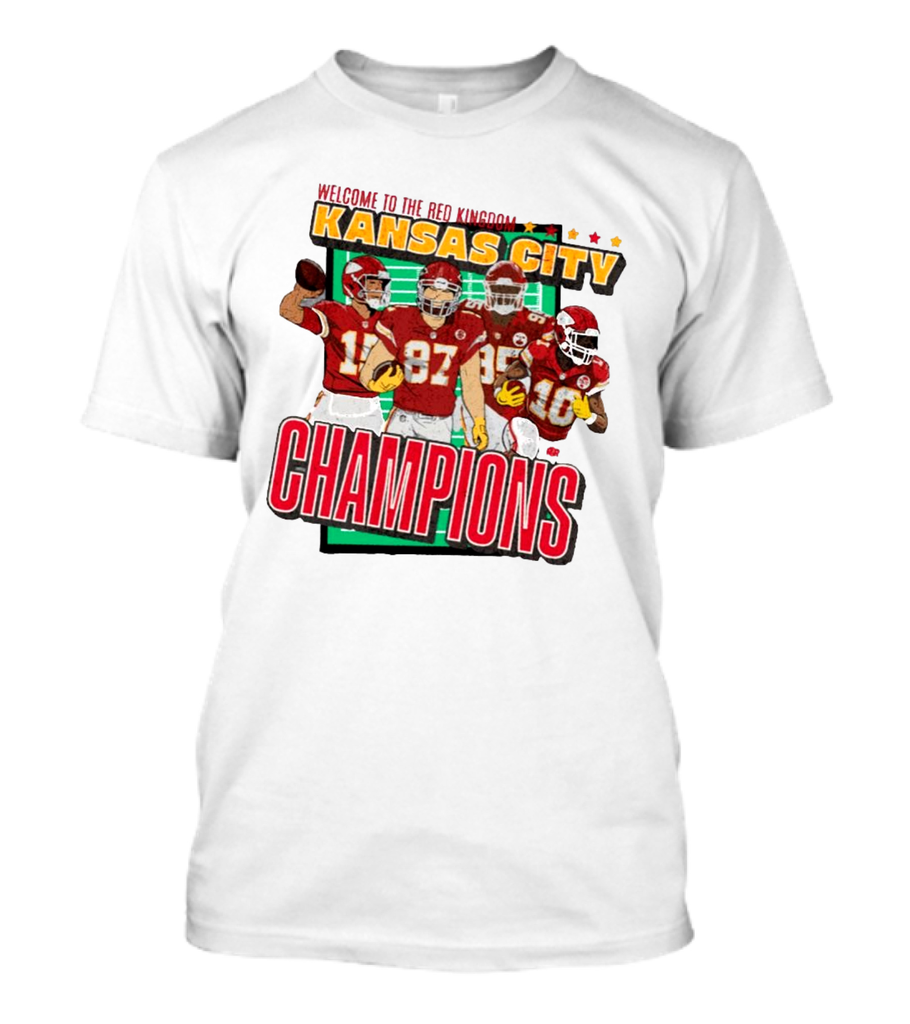 Welcome To The Red Kingdom Kansas City Champions Vintage Players T-Shirt