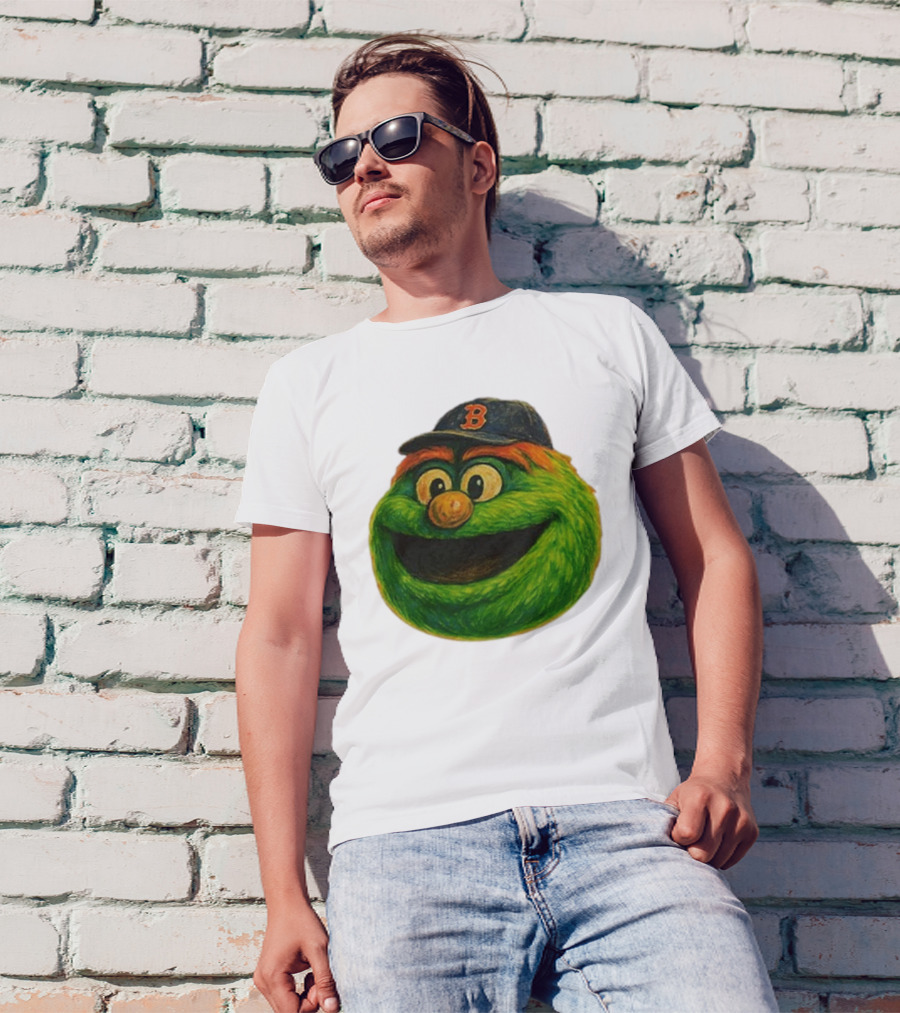 Wally The Green Monster Boston Red Sox Iconic Logo T-Shirt