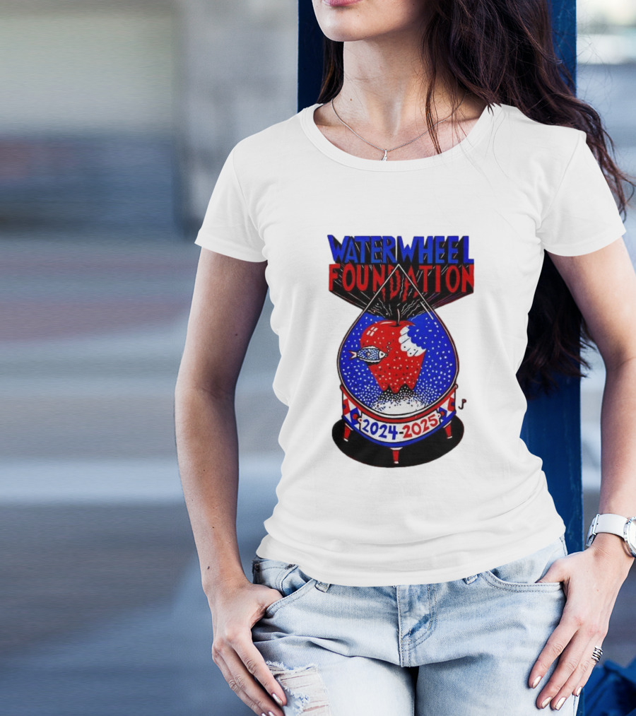Waterwheel Foundation New York Madison Square Garden 2024-2025 Apple Fish T-Shirt