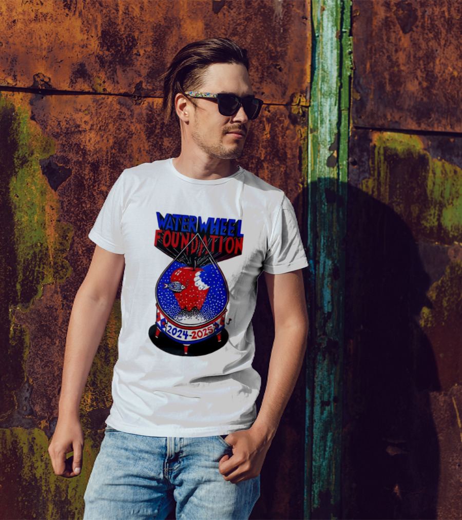 Waterwheel Foundation New York Madison Square Garden 2024-2025 Apple Fish T-Shirt