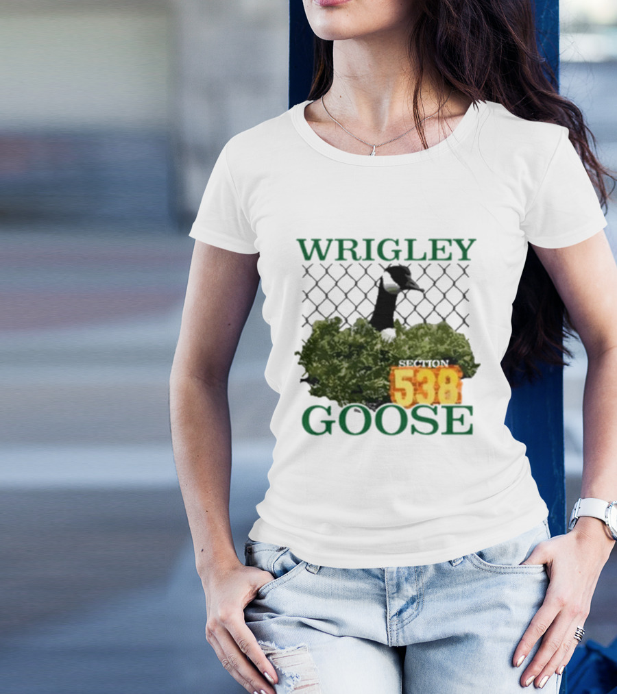 Wrigley Goose Section 538 Chicago Cubs Stadium Fan Apparel T-Shirt
