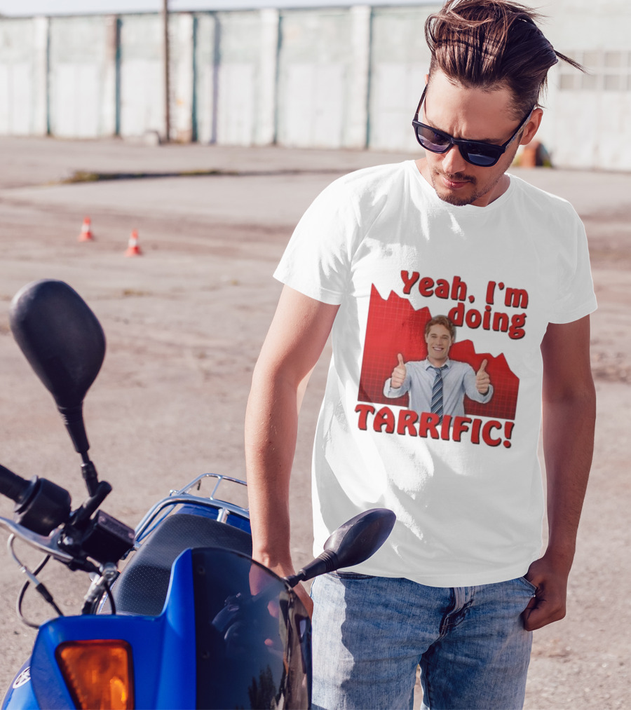 Yeah I'm Doing Tarrific Thumbs Up Business Graph T-Shirt
