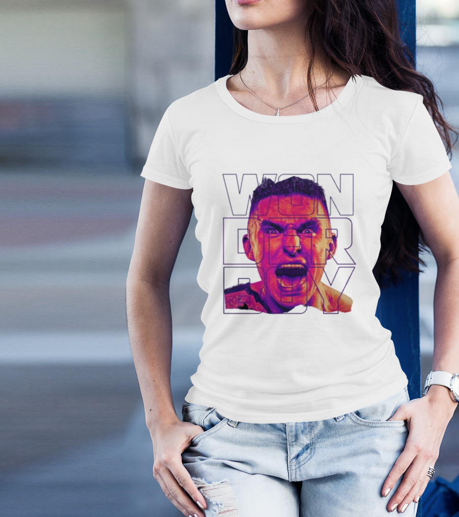 Wonderboy Brian Morris Deranged Bold Typography Expression T-Shirt