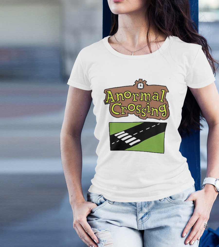 Anormal Crossing Zoe Bread Text And Z Shape Design T-Shirt