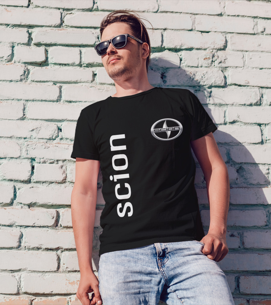 Scion Vertical Text With Iconic T-Shirt