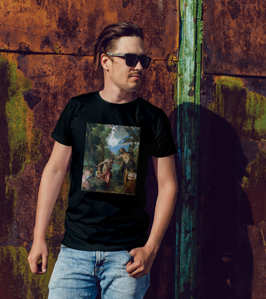 Paolo Veronese Paolo Caliari And Workshop The Baptism Italian Renaissance Painting T-Shirt