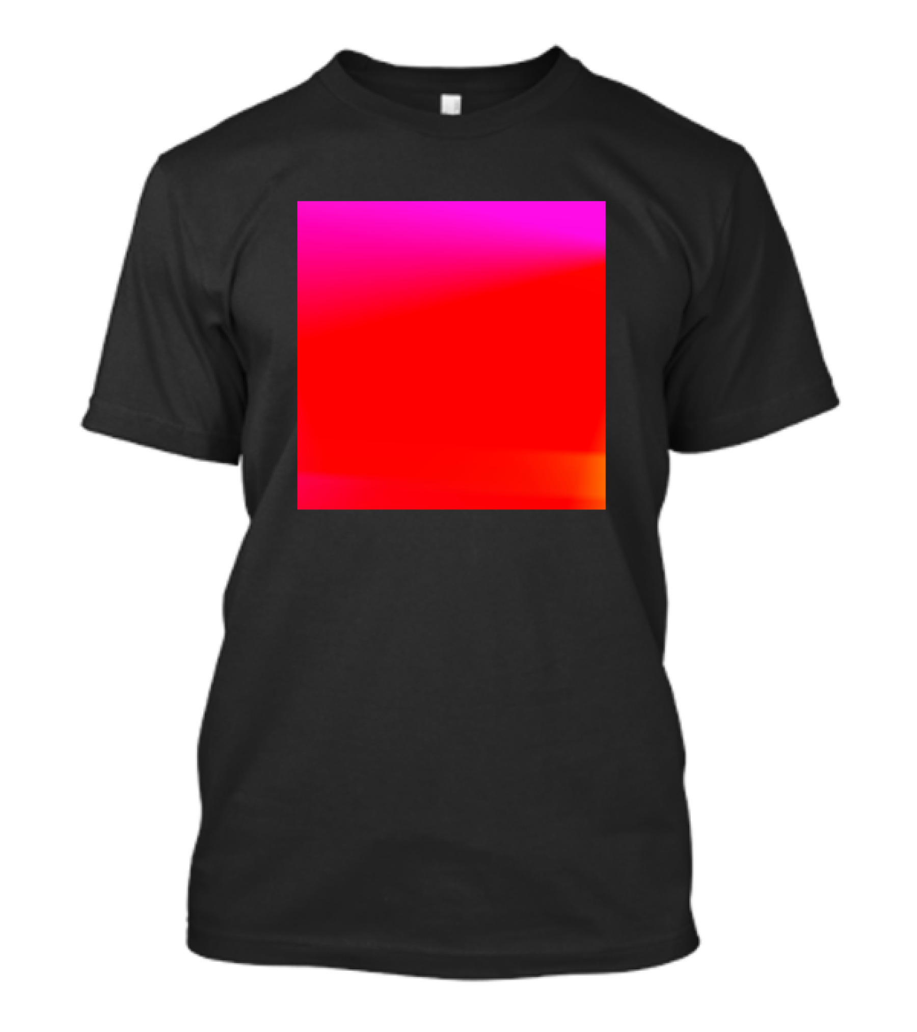 Pink Red Gradient Square T-Shirt