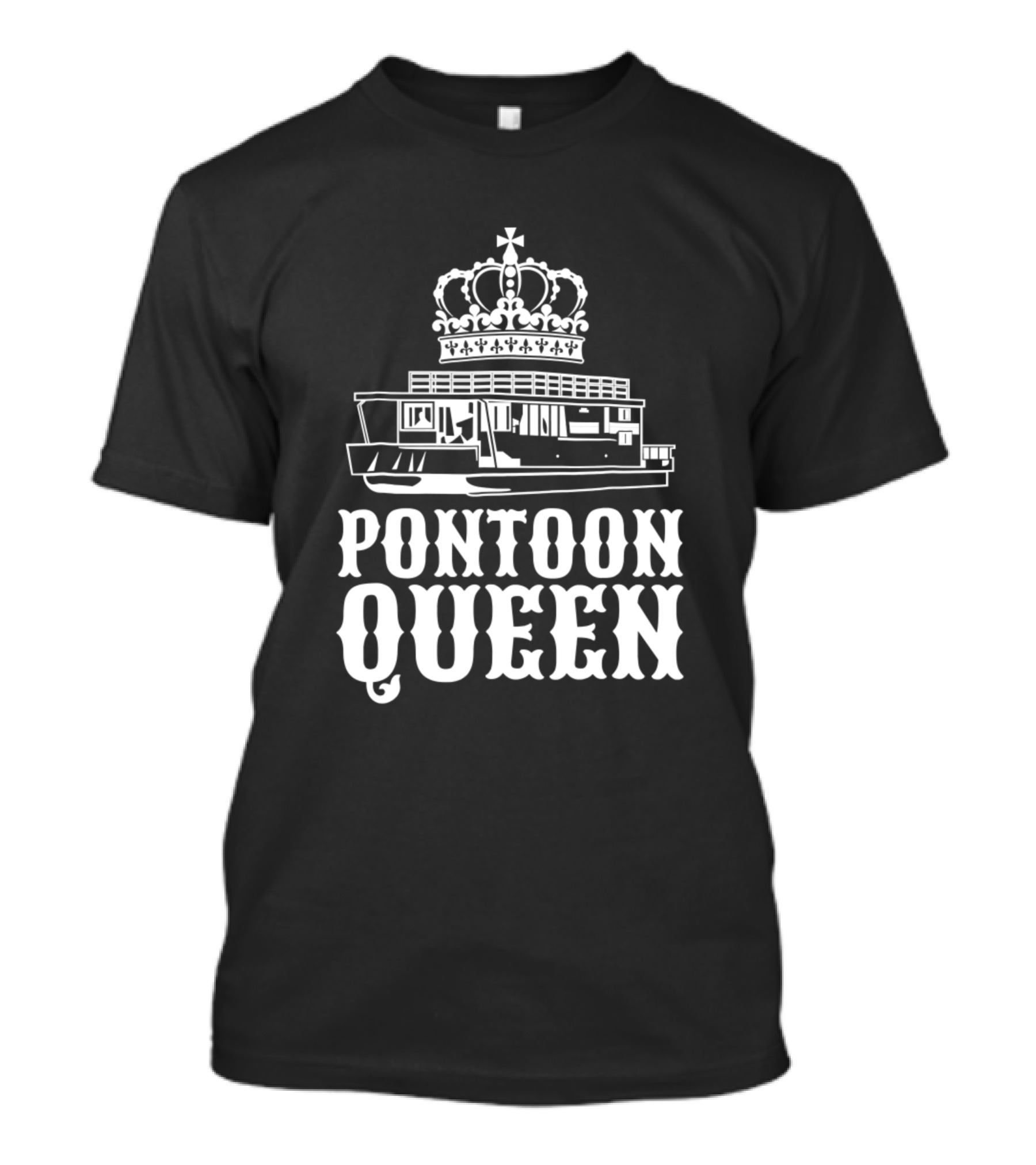 Pontoon Queen Crowned Pontooning Adventure T-Shirt