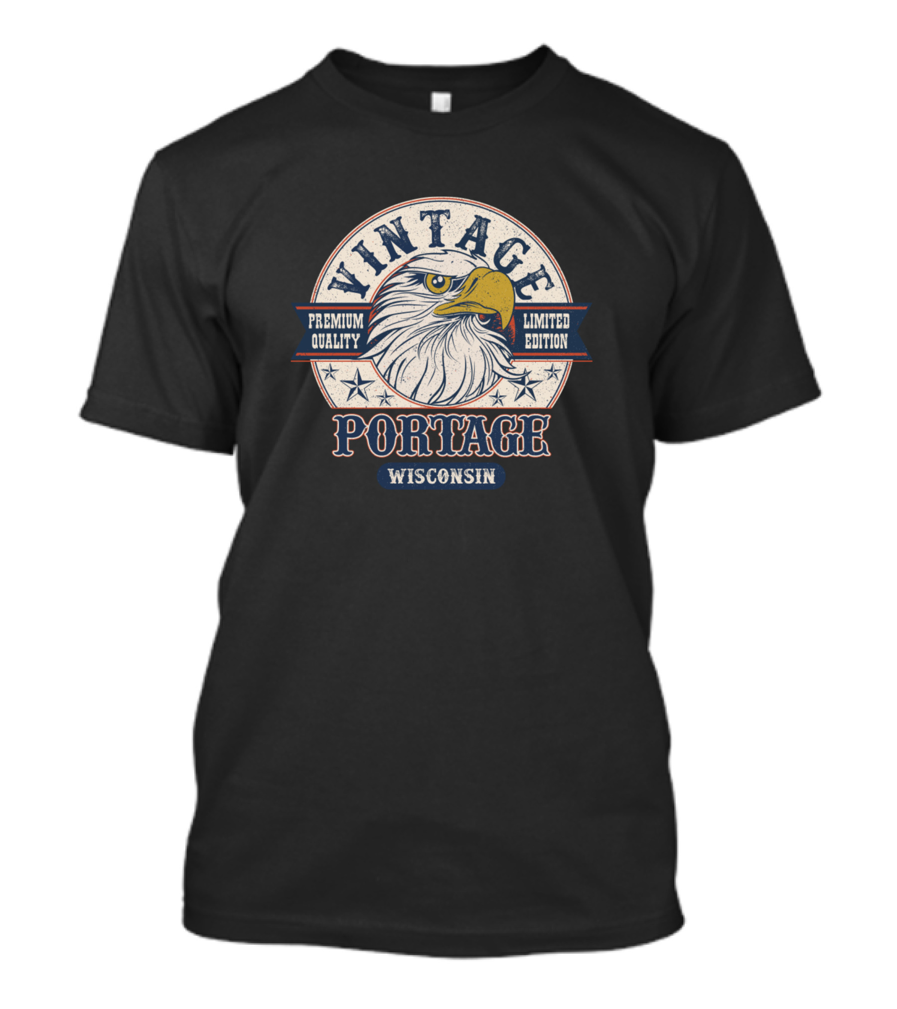 Vintage Portage Wisconsin Eagle T-Shirt