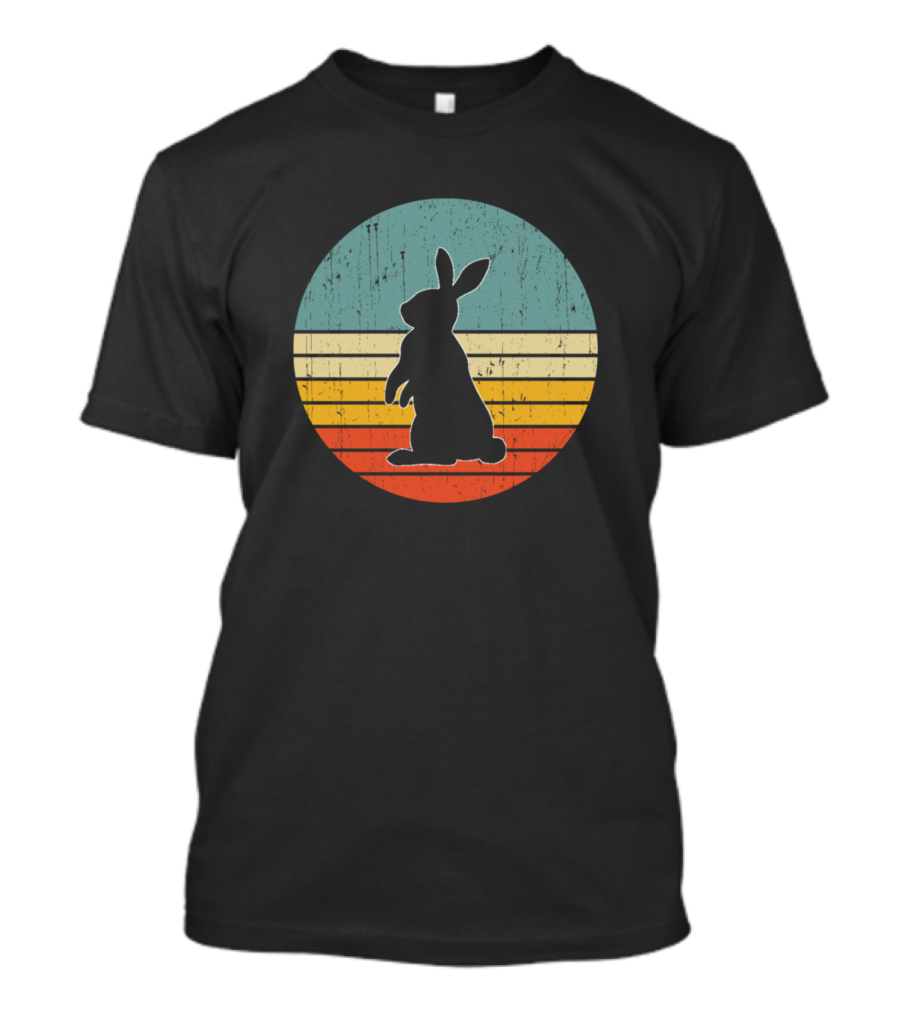 Rabbit Sunset Vintage Style Rabbit Lovers Retro T-Shirt