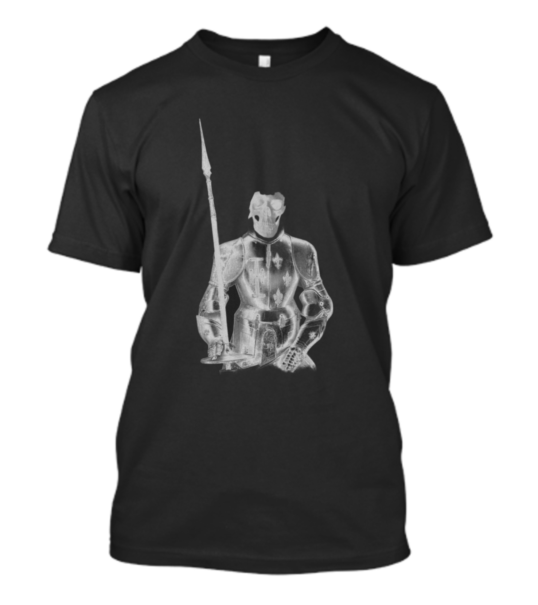 Skeleton Knight With Jousting Spear Armor T-Shirt
