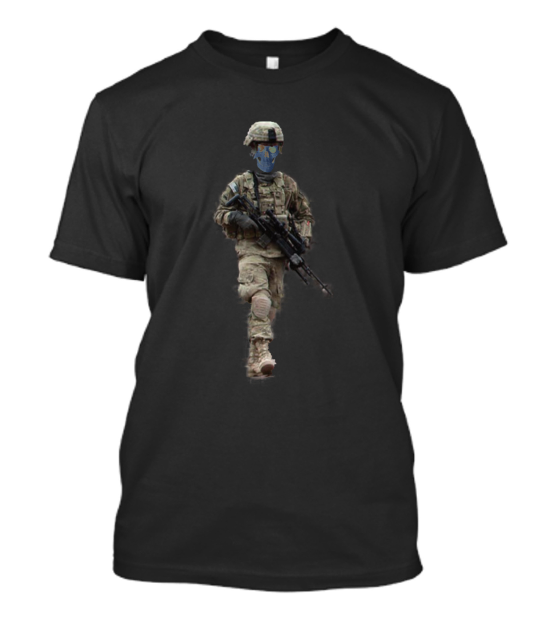 Skull Soldier Equipment Us Military Grunt Out Hunting T-Shirt