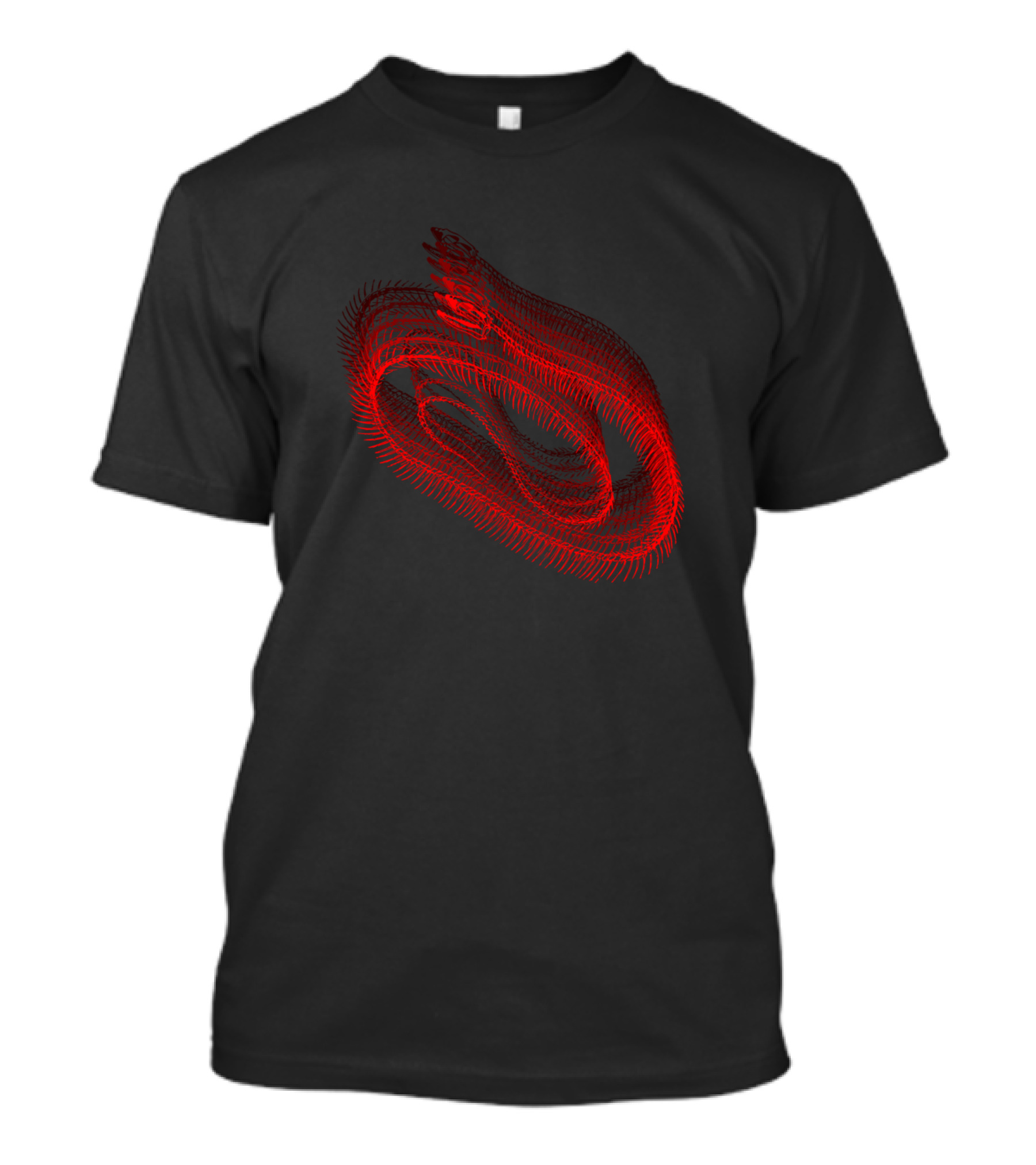 Snake Skeleton Red Twist T-Shirt