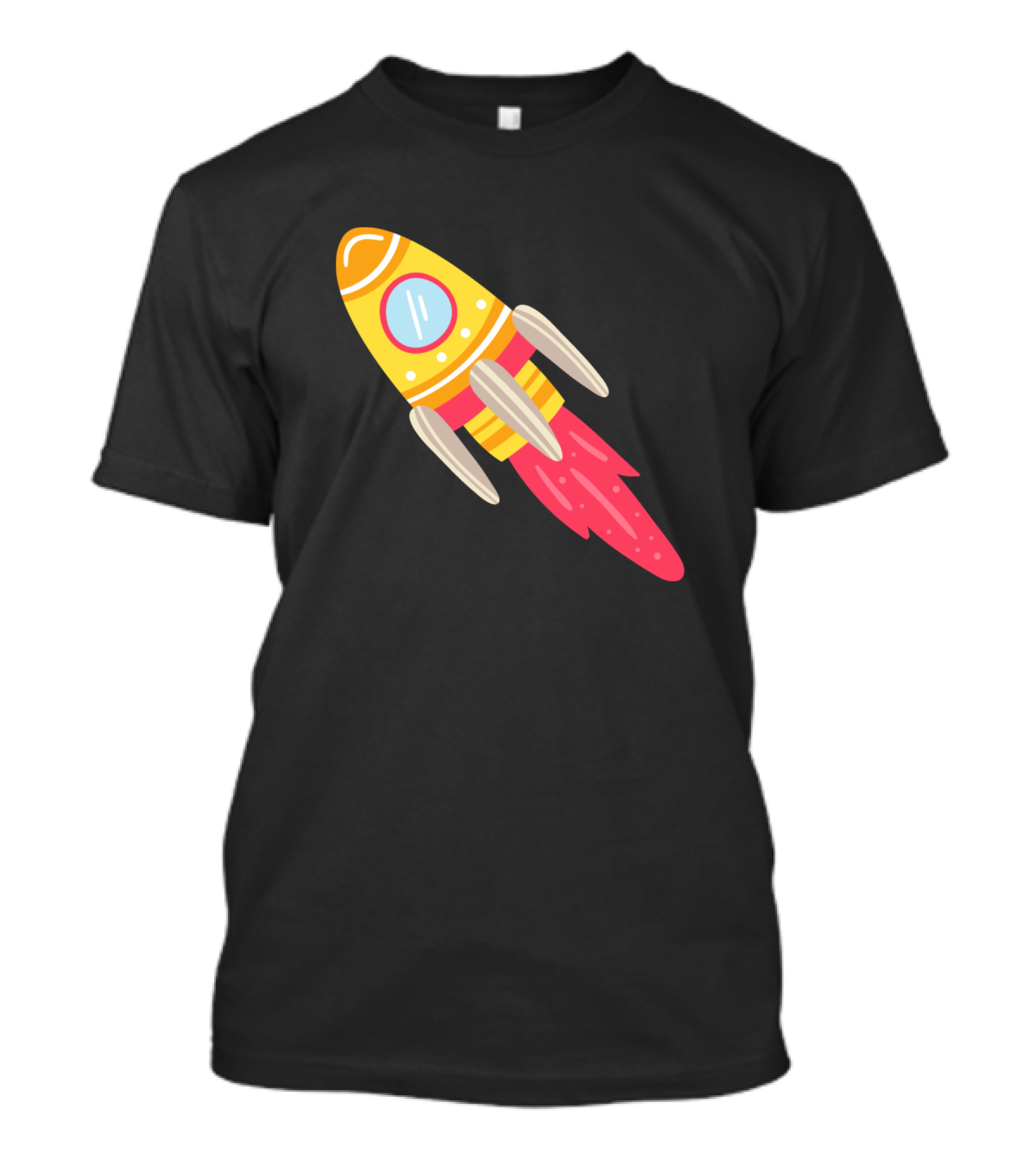 Space And Sciences Rocketship T-Shirt
