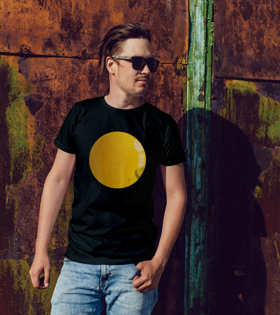 Sunny Side Up Simple Yellow Circle T-Shirt