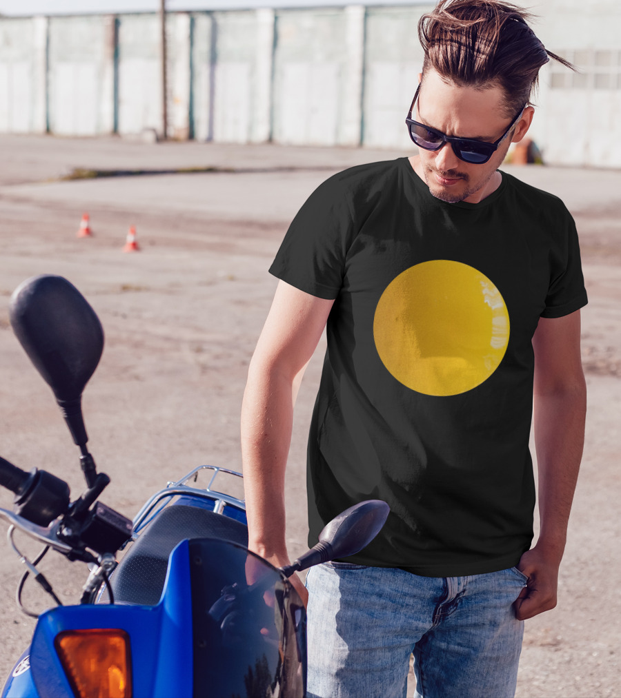 Sunny Side Up Simple Yellow Circle T-Shirt