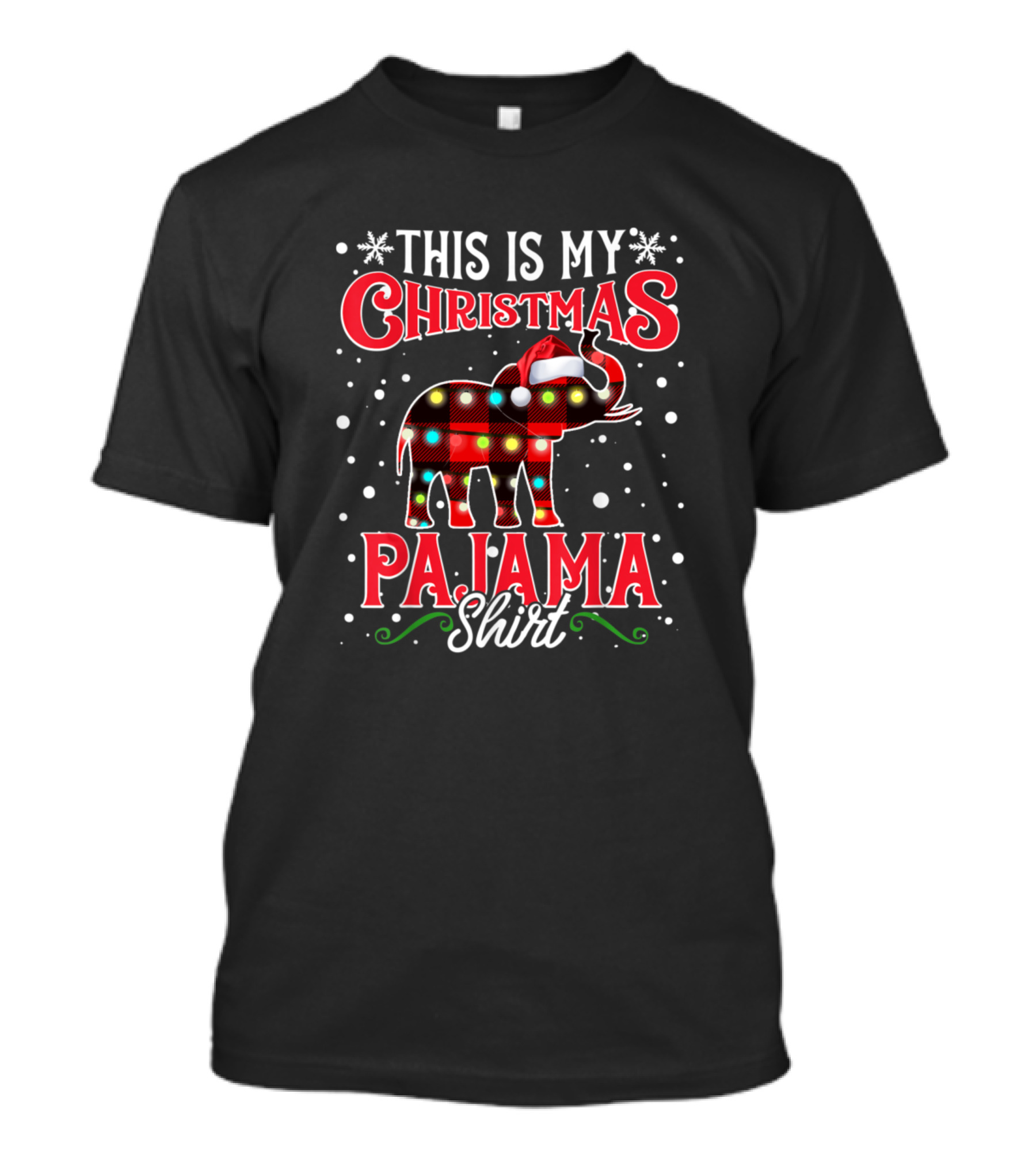 This Is My Christmas Pajama Shirt Elephants T-Shirt