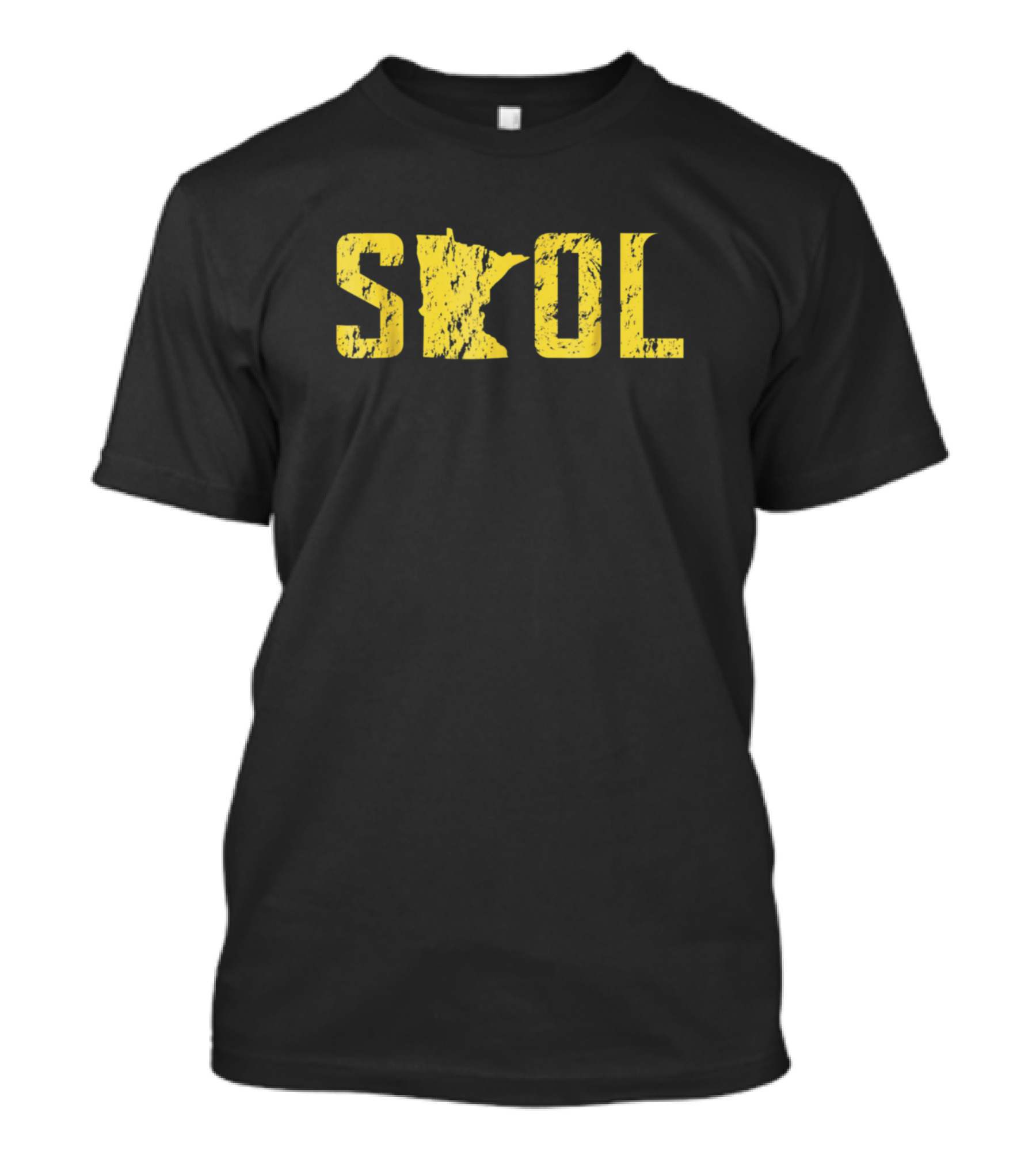 SKOL Vintage Purple And Yellow Minnesota Helmet T-Shirt