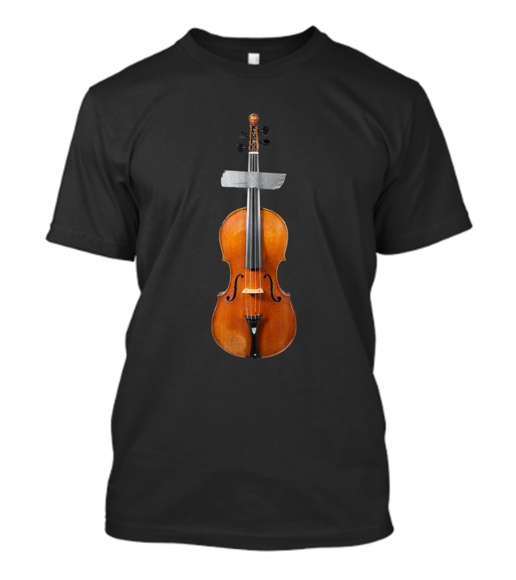 Violin Musical Instrument With Duct Tape Violinist Humor T-Shirt