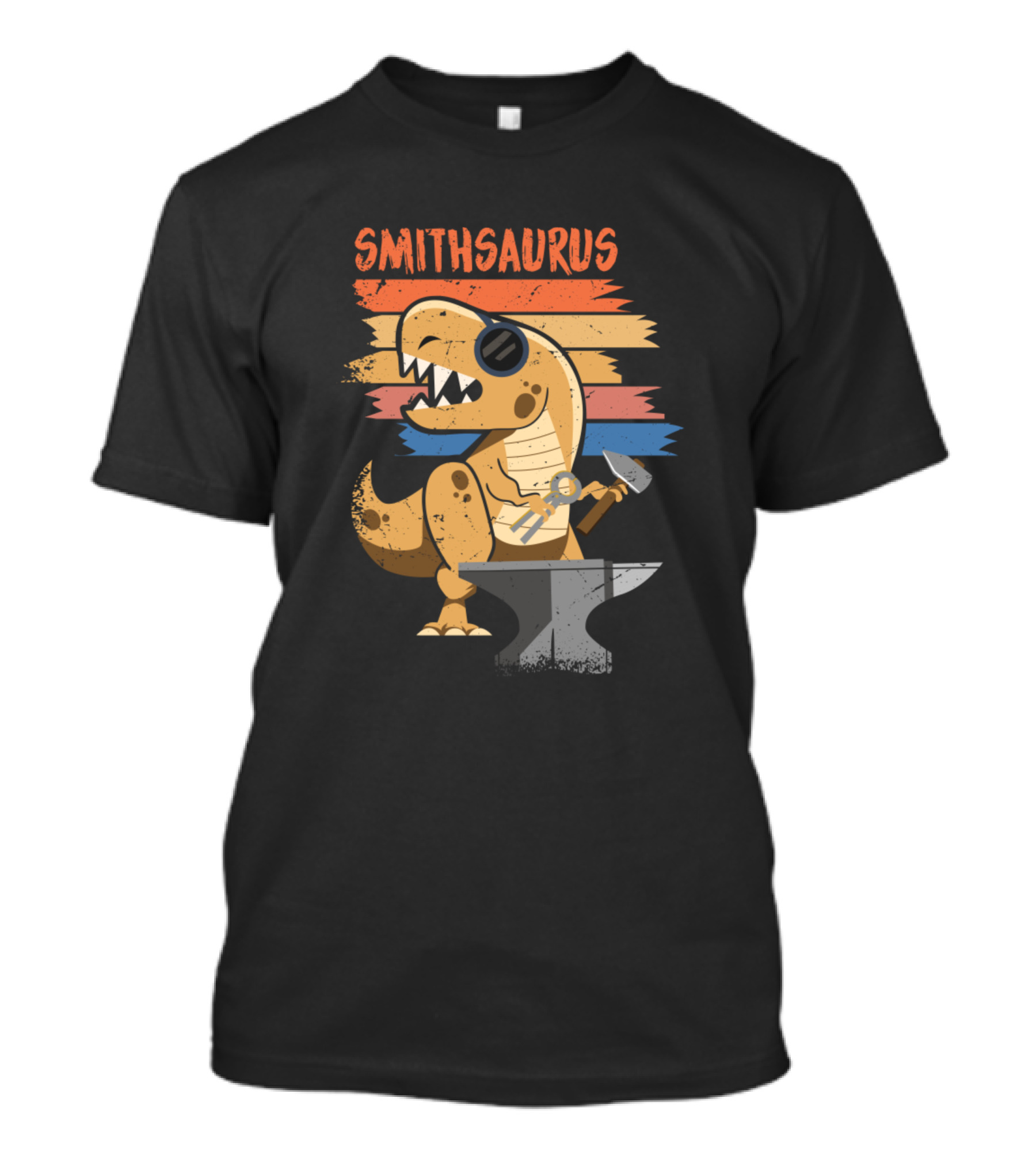 Smithsaurus Dinosaurs Blacksmith Tongs Blacksmithing T-Shirt