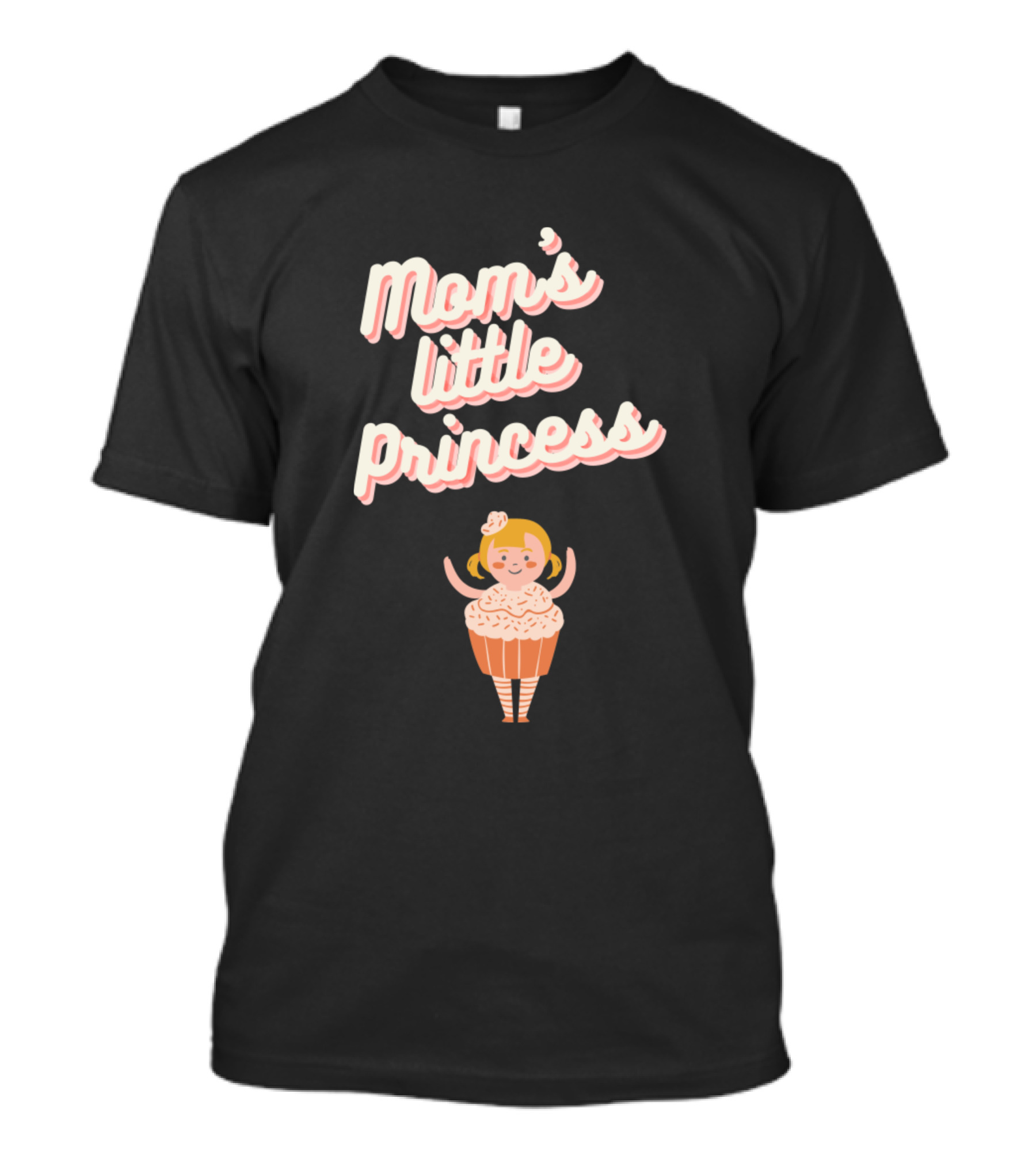 Mom's Little Princess Birthday Cupcake Girl T-Shirt