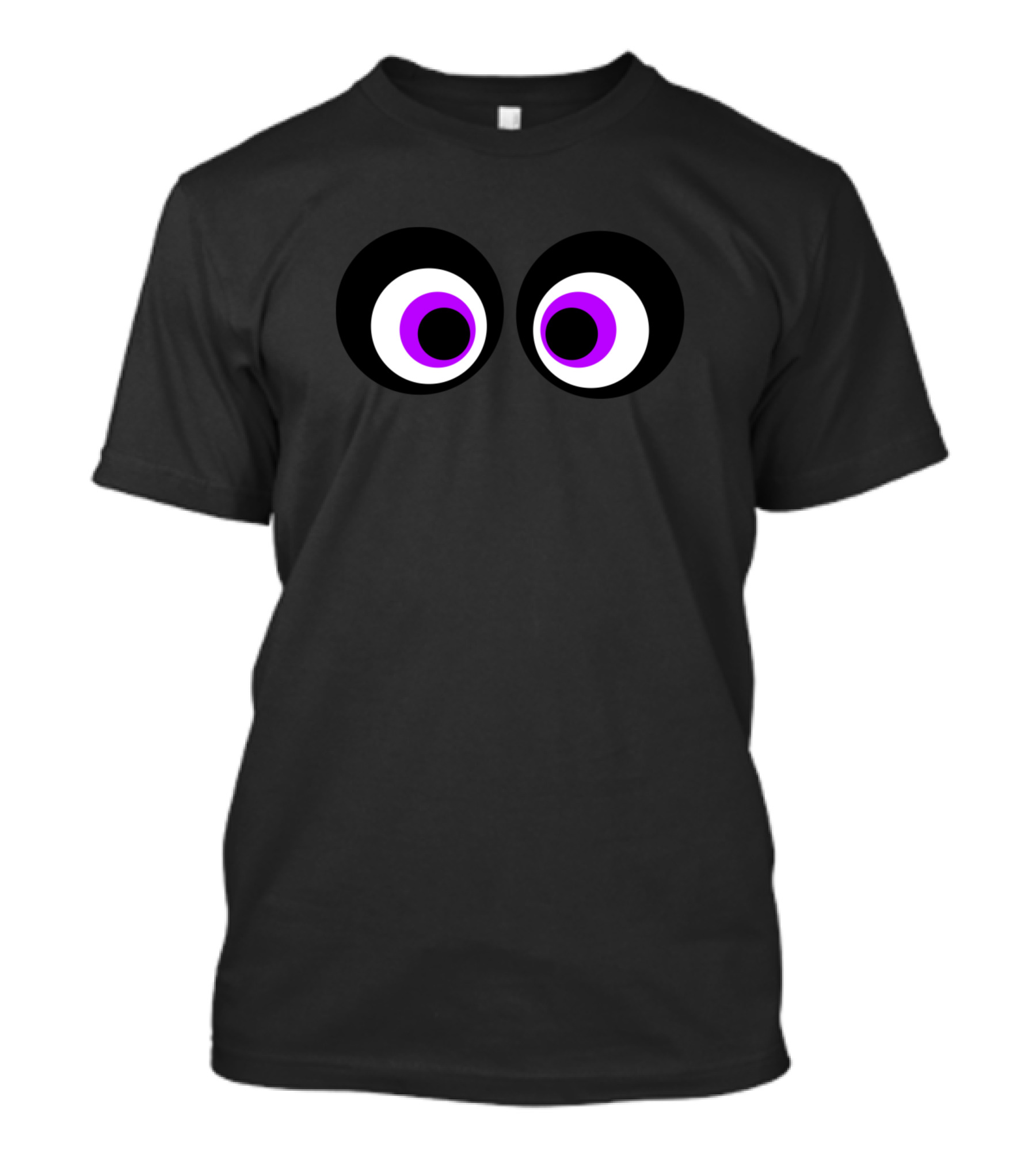 Purple Eye Balls Large Cartoonish Eyes T-Shirt