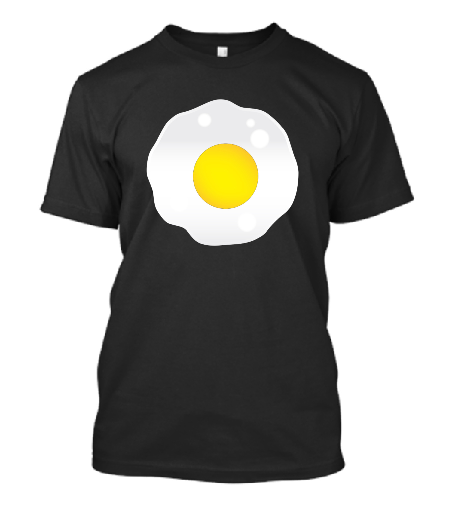 Fried Egg Breakfast Humor Circular Yolk White T-Shirt